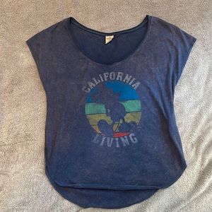 Hollister Mickey Mouse short sleeve shirt, size M